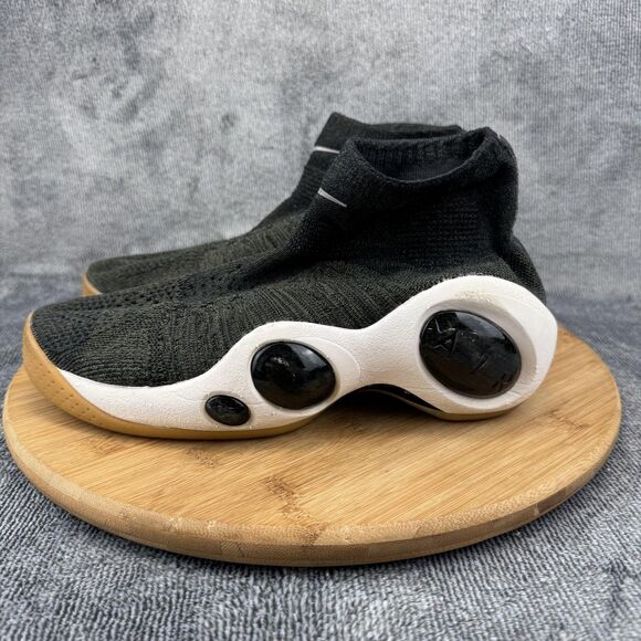 Nike Zoom Flight Bonafide Shoes Youth Size 7Y Black White Gum Basketball - Picture 3 of 9